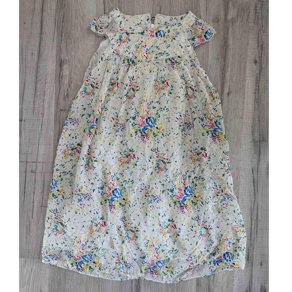 Paul Smith Junior Girls Silk Colorful Cap Sleeve Dress, 8Y (k9)
